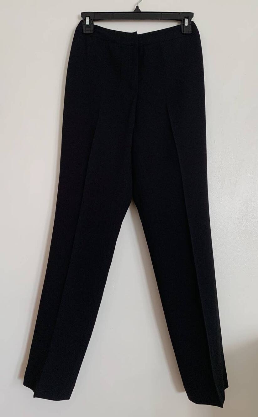 Black Jones New York High Waisted Pleated Trousers 4P